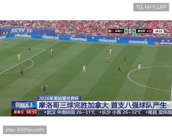 摩洛哥3-0完胜加拿大：晋级2026世界杯八强